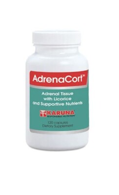 NEW Karuna AdrenaCort with Licorice and Supportive Nutrients Wheat Free 120 tabs