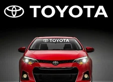 TOYOTA Windshield Banner Decal Vinyl Sticker TRD Corolla Camry Tundra Celica