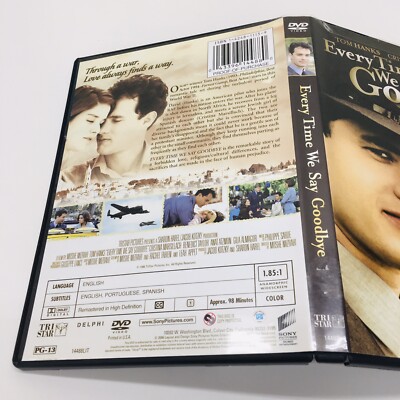 Every Time We Say Goodbye (DVD, 2006) Tom Hanks • VGUC