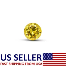 Natural Extra Fine Rich Yellow Loose Diamond Round Cut SI-I2