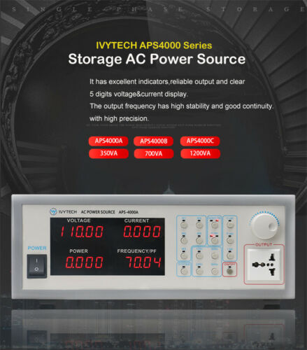 Variable Frequency AC Power Supply Bench Storage Type Source 350VA 700VA 1200VA - Picture 8 of 16