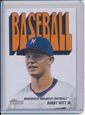 BOBBY WITT JR 2021 TOPPS HERITAGE MINOR LEAGUE 1972 PACK COVER CARD #72TPCC-14