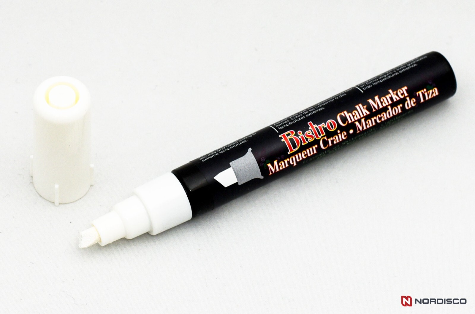 Uchida Bistro Chalk Markers 483-S-0, White, Chisel Tip, Pack of 2