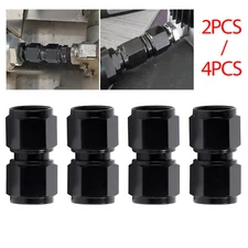 6AN 8AN 10AN Female Straight Swivel Coupler Union Fitting Adapter Aluminum 2/4Pc