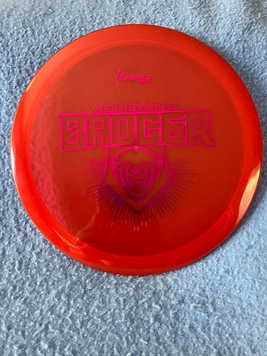 BADGER Cole Redalen Midrange Disc Golf 174 Red w/ Purple Stamp Legacy NEW