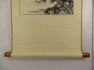 IK559 SANSUI Landscape Hanging Scroll Japanese Art painting