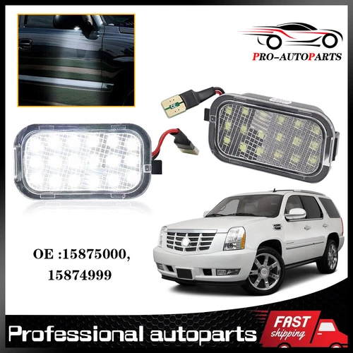 ✨LED Side Mirror Puddle Light Assembly for 2007-2014 Cadillac Escalade EXT Base