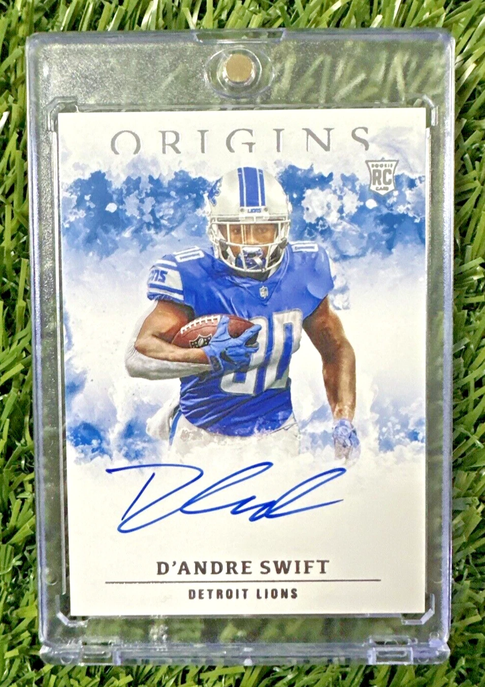 2020 Panini Origins D'ANDRE SWIFT On Card Auto RC Lions