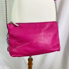 Michael Kors Jet Set Crossbody Zip Top Messenger Bag Fuchsia Pink