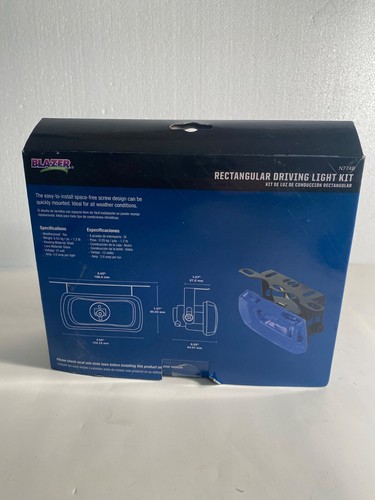 NIB Blazer International AXXENT Rectangular Driving Light Kit N774B - Picture 4 of 5