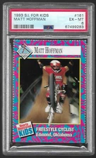 PSA 6-1993 SI Kids MATT HOFFMAN Rookie Card, Freestyle Cyclist BMX/X-Games #161