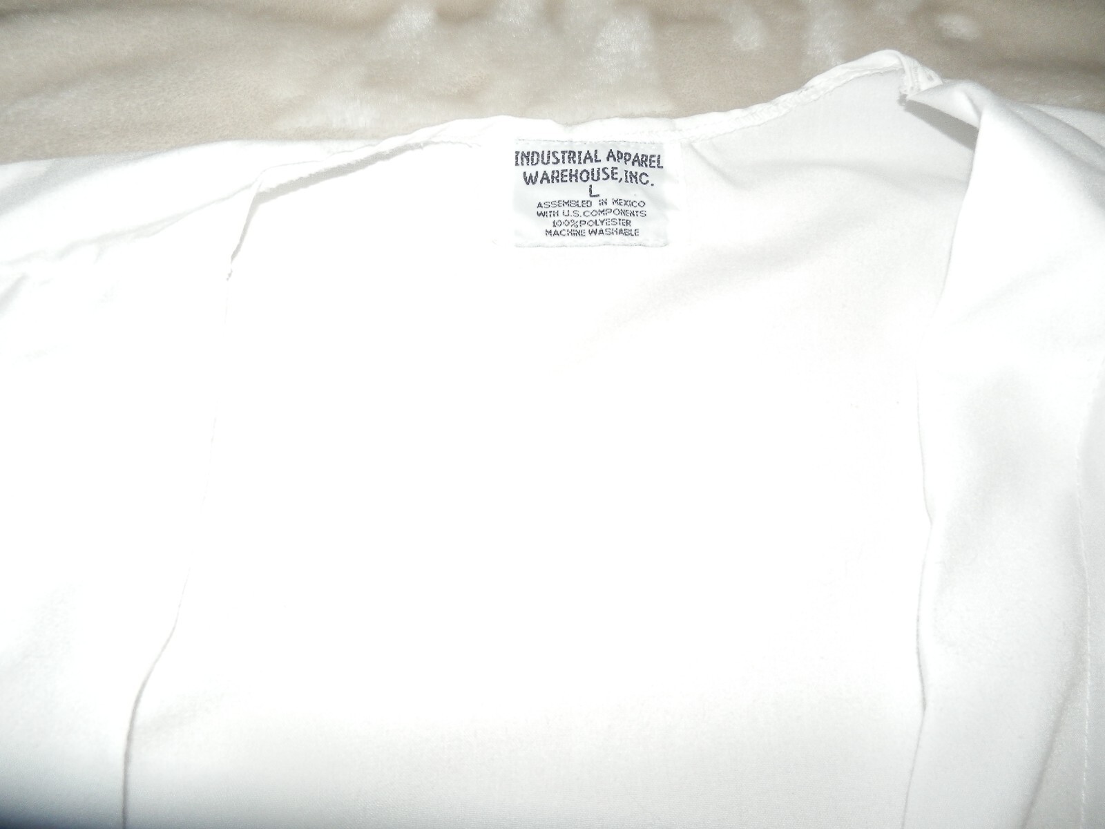 VINTAGE Adult L WHITE LAB COAT Halloween Costume Gem