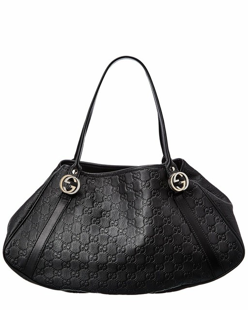 black guccissima bag