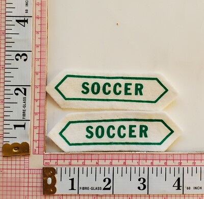 Soccer Vest Jacket School Letterman Varsity Patch Badge Crest