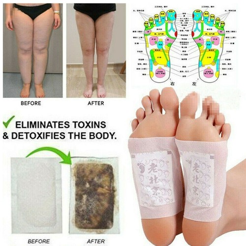 100Pcs Detox Foot Patches Pads Improve Sleep Weight Loss Adhesive Remove Toxin - Picture 6 of 14