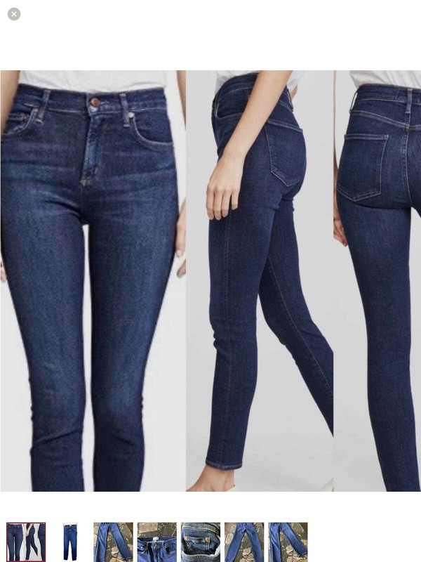 Agolde Sophie Ankle Dark Wash Jeans Size 32