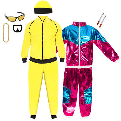 90S RAPPER COSTUME COUPLE FANCY DRESS COSTUME 90'S TRACKSUITS ACCESSORIES |  eBay UK