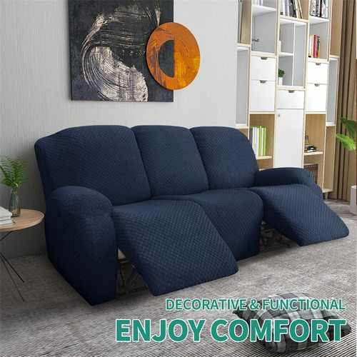 1 3 Sitzer Bezug Elastisch Sofa Couch Schonbezüge Jacquard Sessel Bezug Stuhl - Bild 10 von 42