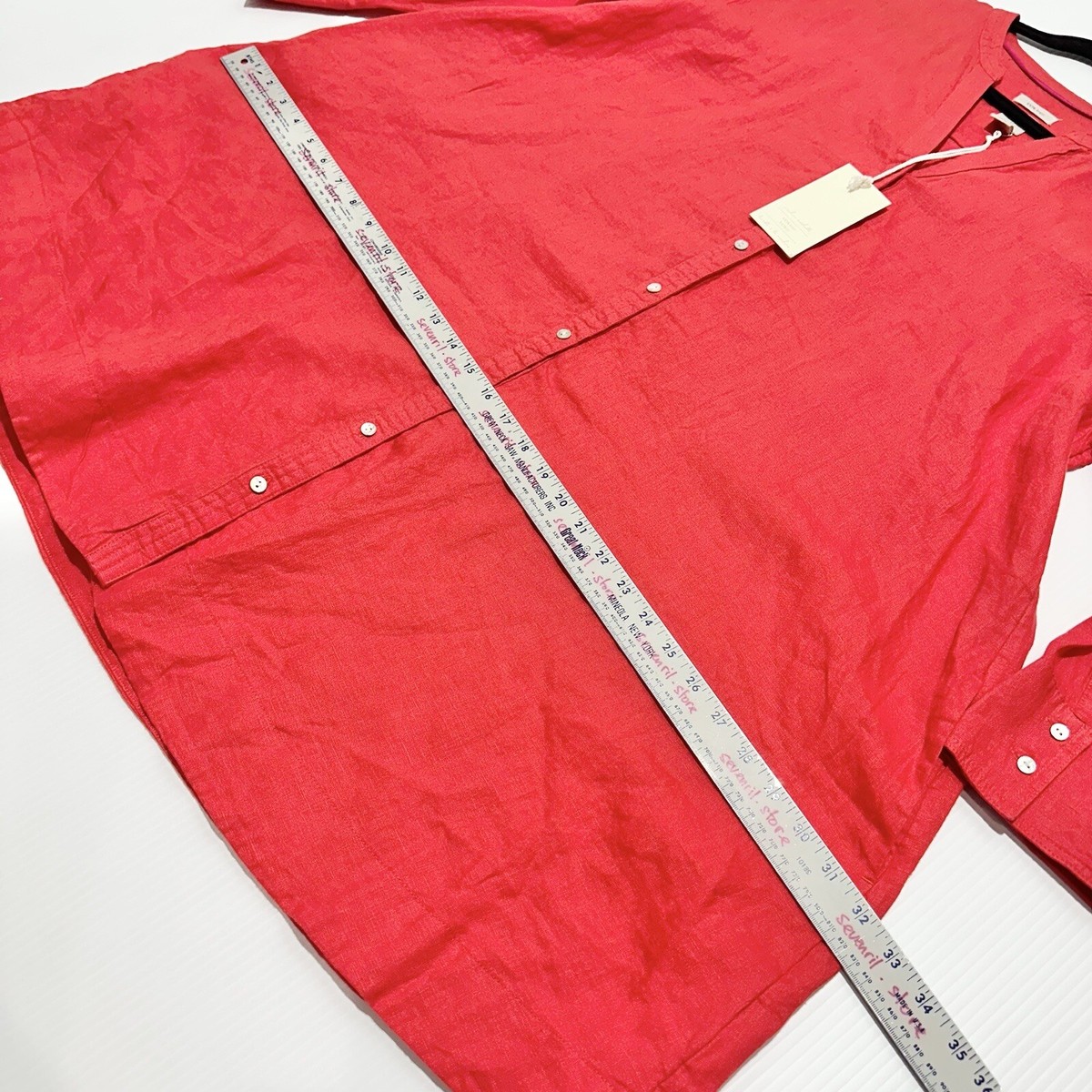 joie red linen dress Joie Brellen Dress Tropic Red S