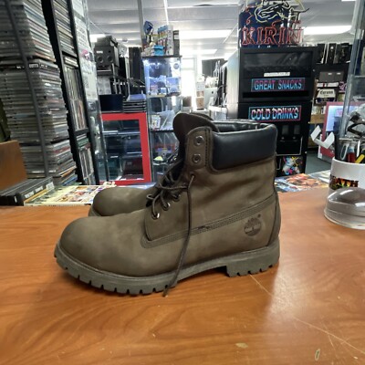 Timberland 6 Inch Premium Waterproof Boots Mens 11S Dark Chocolate
