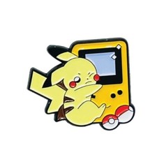Pikachu Game Boy Enamel Pin Pokemon Video Game Console Lapel Hat Pin New