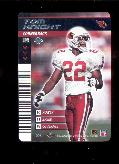 2002 NFL Showdown TOM KNIGHT Arizona Cardinals Card | eBay