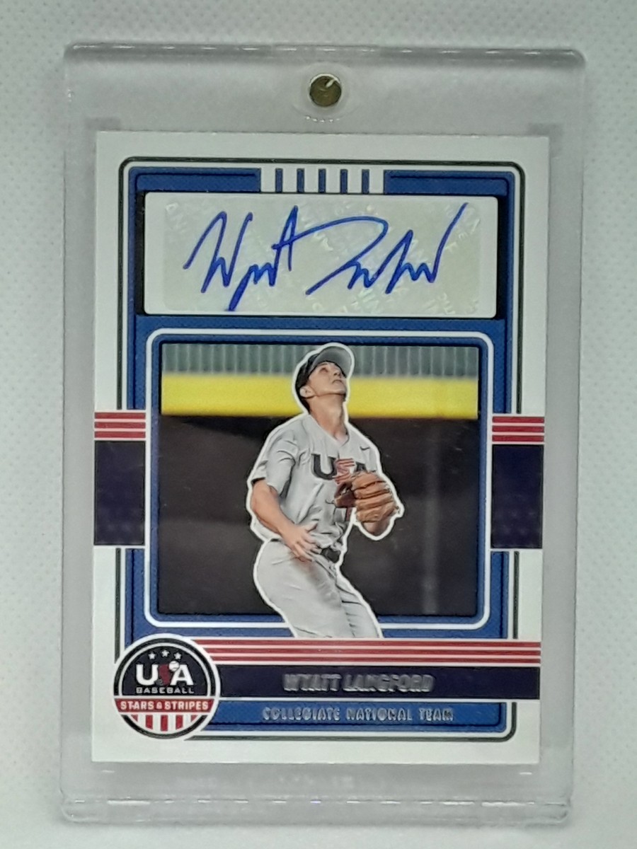 Wyatt Langford 2023 USA Baseball Stars & Stripes National Team