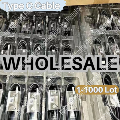 1-1000 Lot USB Type C Fast Charging Charger Cable For Samsung S8 S9 S10 S20 