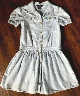 ralph lauren girls denim dress