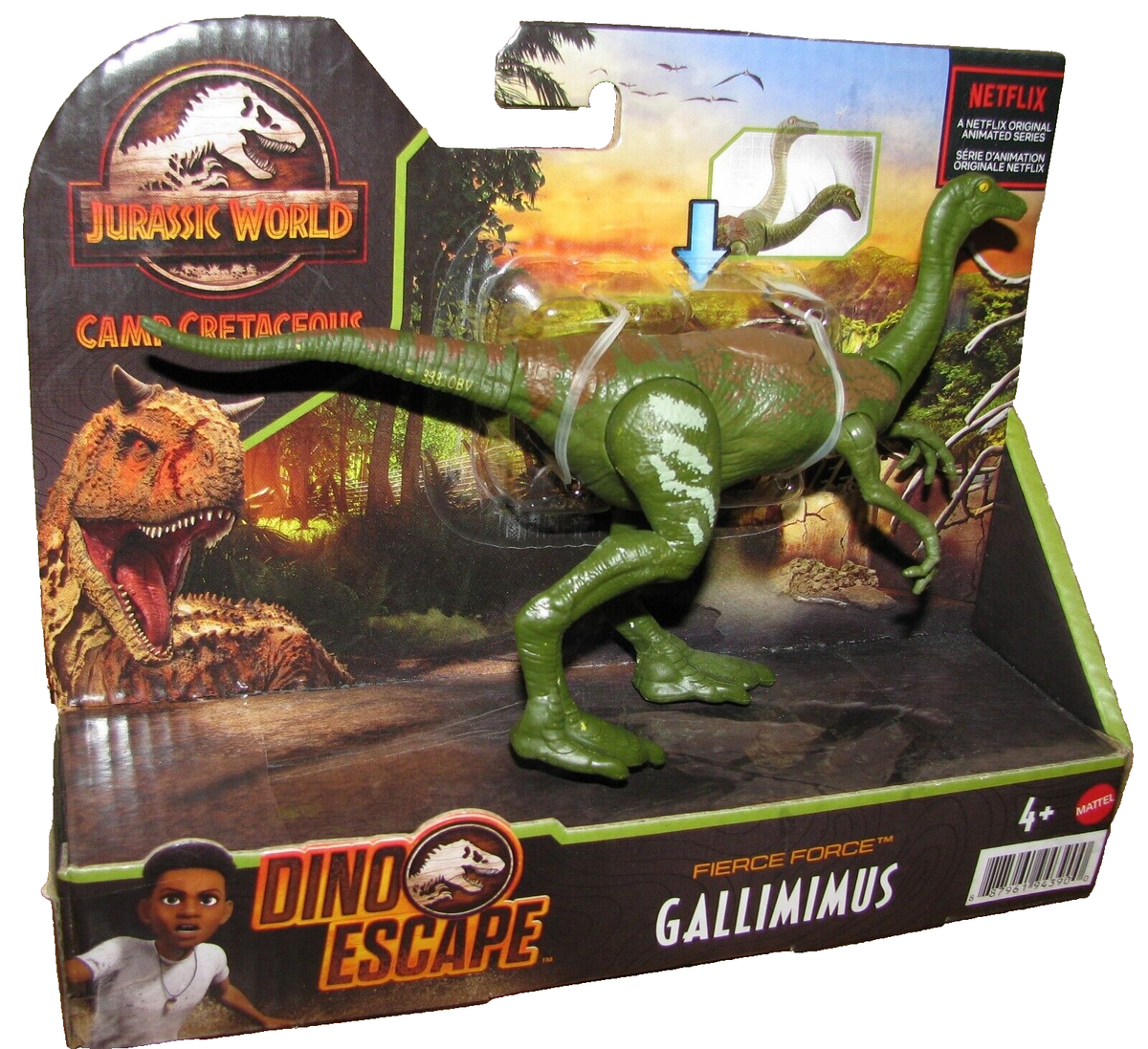 JURASSIC WORLD ATTACK Pack GALLIMIMUS Mattel Action Figure Dinosaur NEW