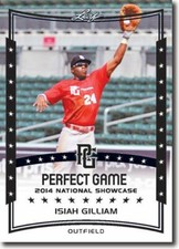 10-Count Lot ISIAH GILLIAM 2014 Leaf Perfect Game All-American Rookies 