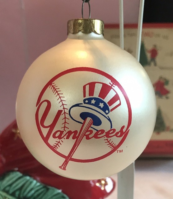 New York Yankees MLB Sports Glass Ornament Ornament eBay