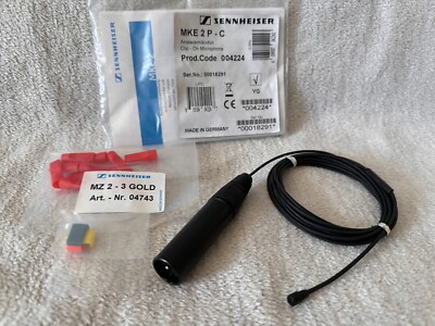 Sennheiser Microphone Lavalier MKE 2 P clip on XLR ((no15 bgb18))