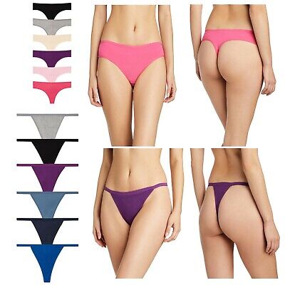 Nabtos Women Cotton Thongs Seamless Underwear Sport Yoga Panties Assorted  Lot 6 
