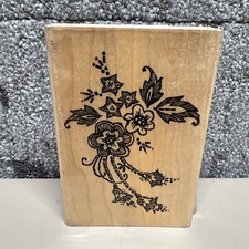 Stampendous Beaded Flower Bouquet Rubber Stamp