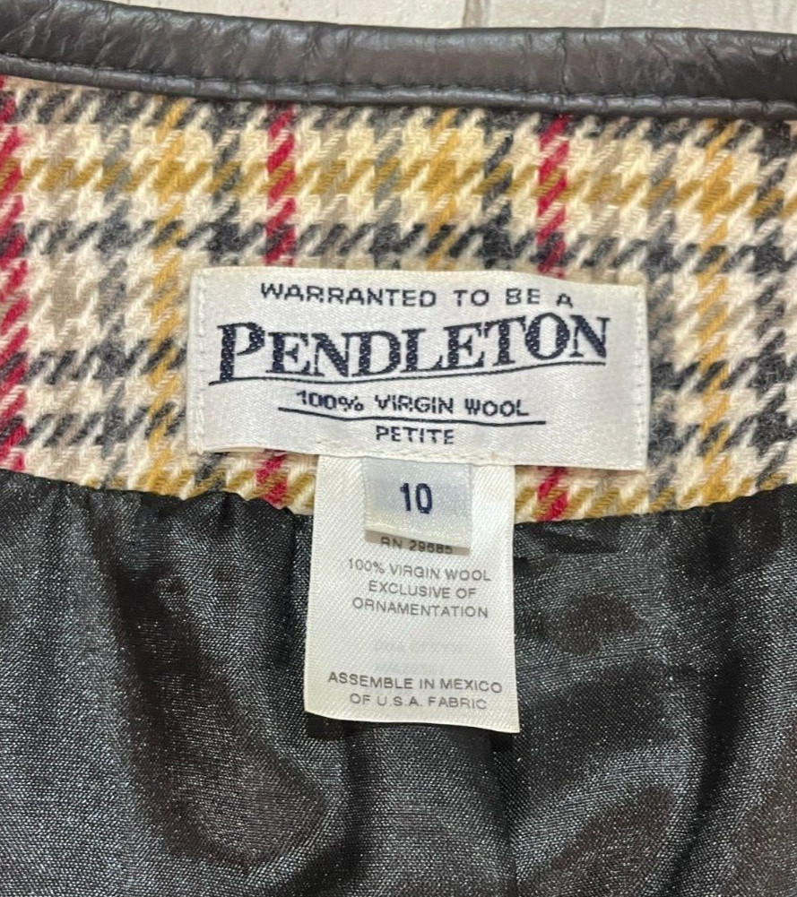 Pendleton Suit Jacket Blazer Houndstooth 100% Vir… - image 7