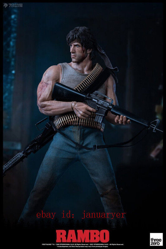 Perfect Threezero 1/6 Film First Blood John Lambo Action Perfect Threezero 1/6 Film First Blood John Lambo Action