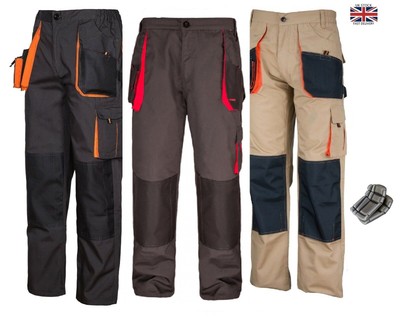 Work Trousers Mens Cargo Combat Style 
