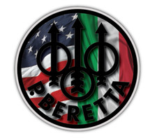 Beretta Firearms Guns Pistol Rifle Italian Usa Flag Vinyl Sticker Decal Car Wall Beretta Firearms Guns Pistol Rifle Italian Usa Flag Vinyl Sticker Decal Car Wall