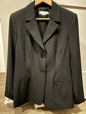 Vintage Garfield and Marks Women 10 Black Blazer Lined Career Made USA