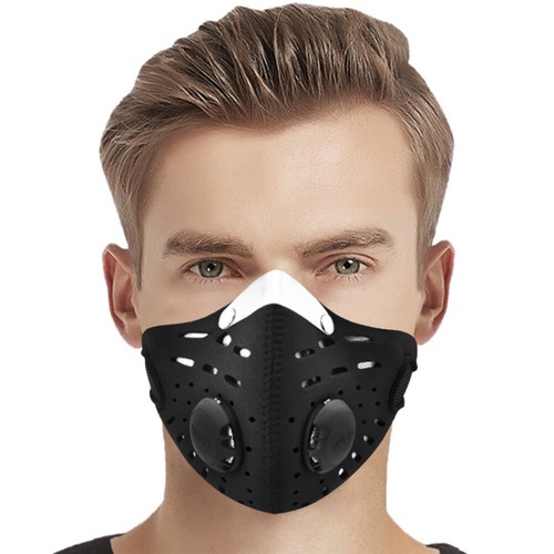 Maschera Mezza Viso Traspirante Esterno Riutilizzabile Moto Ciclismo Sport Copertura Viso - Foto 3 di 47