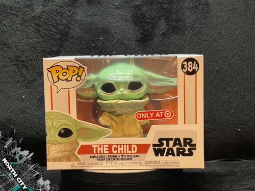 Funko Pop #384 The Child (Concerned) (Star Wars Mandalorian) w/ protector