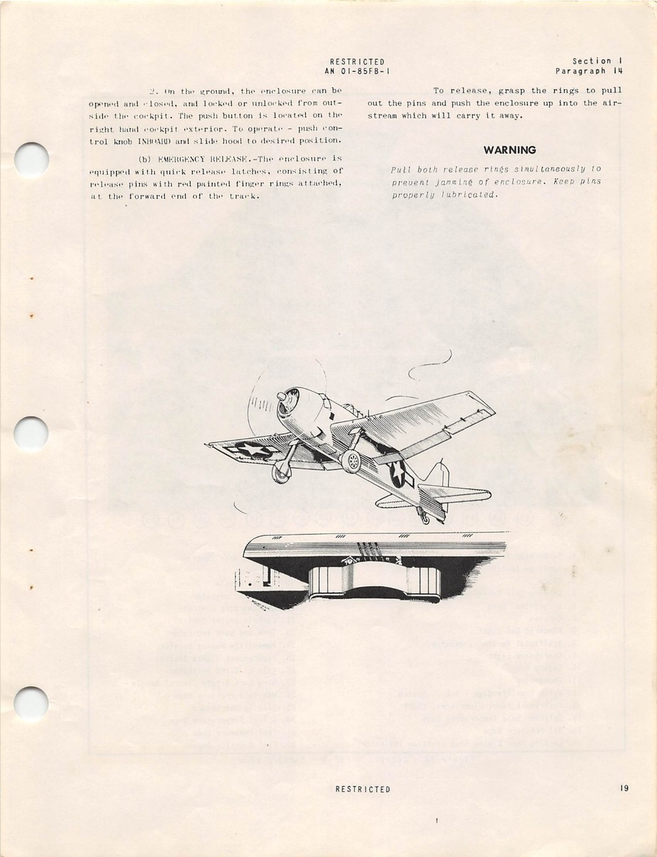 F6F Hellcat Pilots Handbook of Flight Operating Inst's Flight