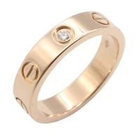 CARTIER Mini Love 1P Diamond Ring 18KRG Rose Gold