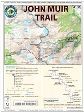 JOHN MUIR TRAIL MAP-PACK - 13 color, waterproof, shaded-relief topographic maps