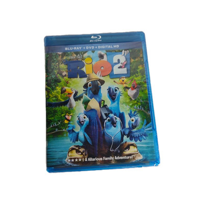  Rio 2 (Blu-ray/DVD, 2014, 2-Disc Set)   Sealed, Heavy Shelf Wear