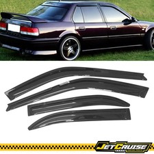 Fits 90-93 Honda Accord Sedan 4dr Acrylic Window Visors Rain Sun Guard Deflector