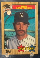 1987 TOPPS TIFFANY COLLECTORS SET #606 - DON MATTINGLY - ALL-STAR