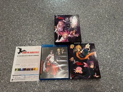 Tokyo Ravens Season 1 Part 1 + 2 (2014) Blu-Ray DVD Anime w/RARE SLIPCOVER OOP