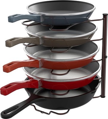 Simple Houseware Schrank, Speisekammer, Topf- und Pfannen-Organizer, Bronze